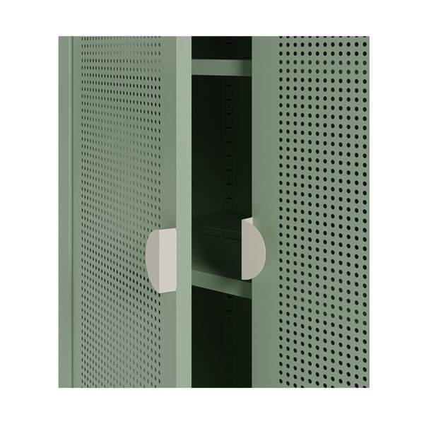 Mentol zeleni/u prirodnoj boji metalni ormarić 70x100x40 cm Sayla – Marckeric-image-3
