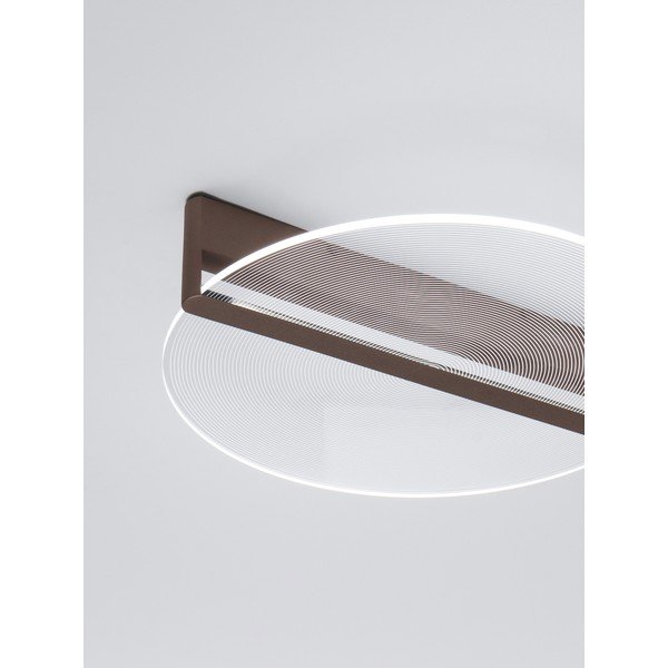 Smeđa LED stropna svjetiljka aluminijska s mogućnosti zatamnjivanja sa sjenilom od akrilnog stakla Noah – Nova Luce-image-4