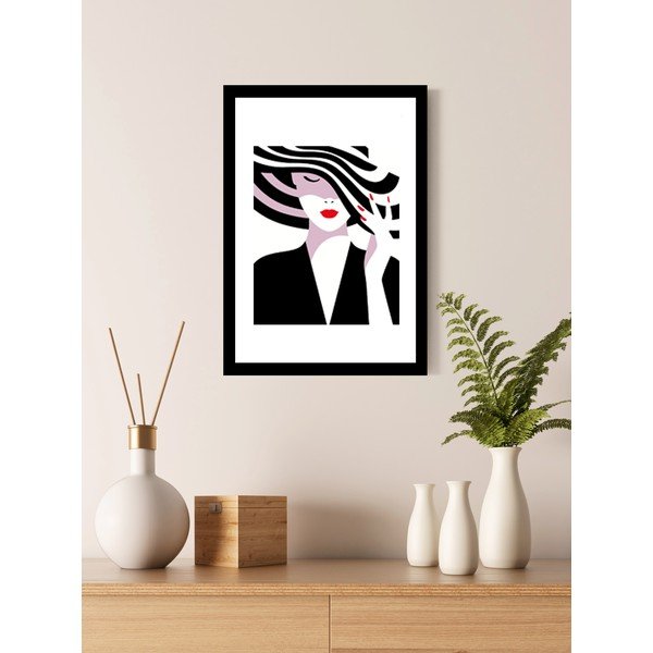 Zidna slika u okviru Piacenza Art Lady With Hat, 23 x 33 cm