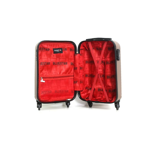 Bež priručni kofer na kotačima Bluestar Atlanta, 32 l-image-1