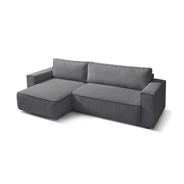 Tamno siva sklopiva kutna garnitura od samta (promjenjiva) Nihad – Bobochic Paris-image-4