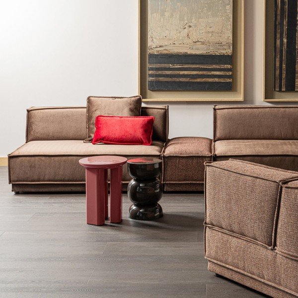 Okrugao pomoćni stol u sjajnom dekoru ø 40 cm Orivo – WOOOD-image-1