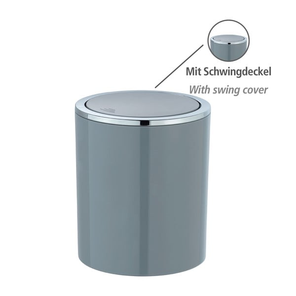 Sivi koš za smeće Wenko Inca, 2 l-image-3