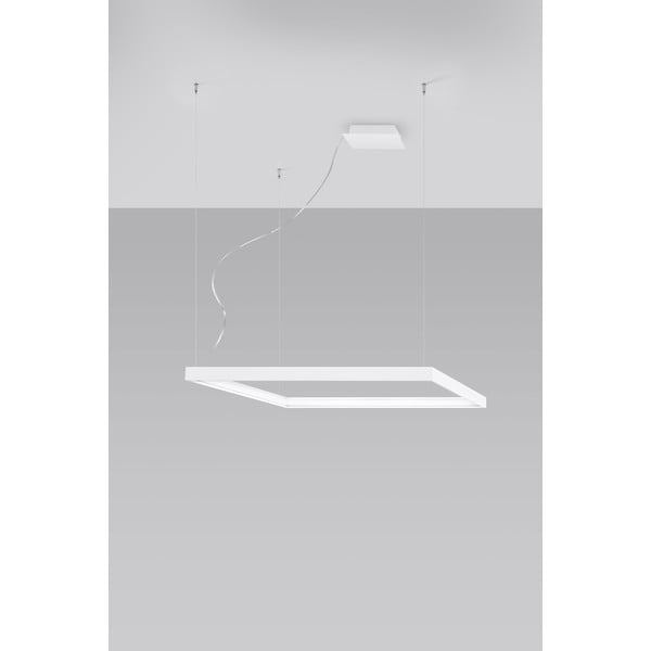 Bijela LED viseća lampa 80x80 cm Aura - Nice Lamps