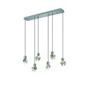 LED viseća svjetiljka u srebrnoj boji sa staklenim sjenilom Verano – Trio Select