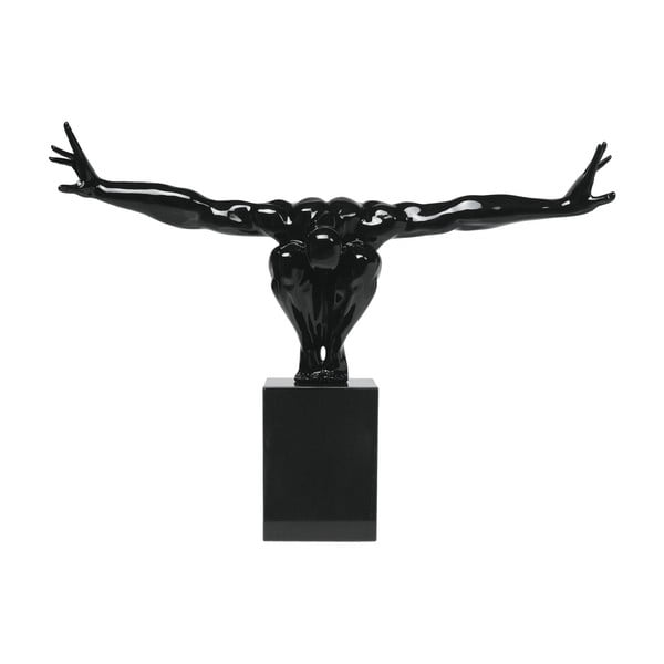Crna ukrasna statueta Kare Design Athlet