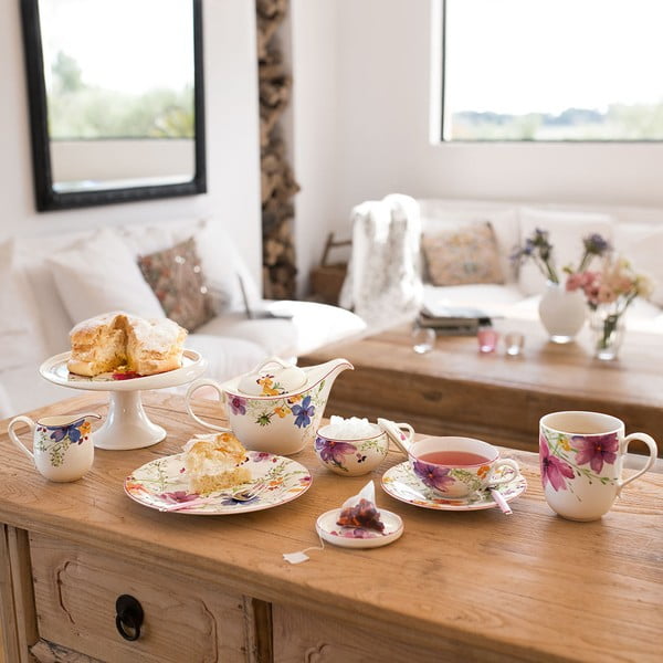 Šalica za čaj od porculana s motivom cvijeća Villeroy & Boch Mariefleur Tea, 0,24 l-image-2