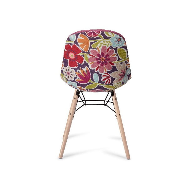 Ružičasta stolica za blagovanje s bukovim nogama Furnhouse Sun