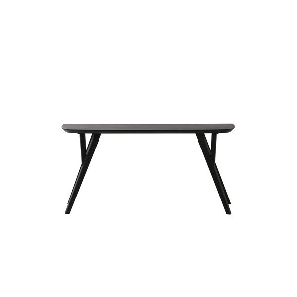Mat crni pomoćni stol od masivnog bagrema 44x160 cm Quenza – Light & Living-image-2