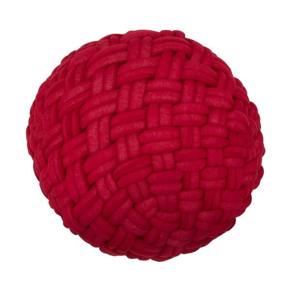 Vinsko crveni pouf Mauro Ferretti Rope, ø 50 cm-image-4