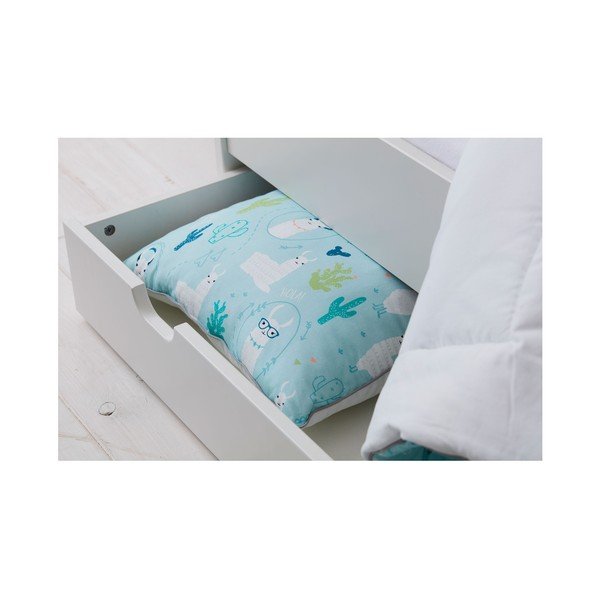 Plavi dječji ukrasni jastuk Pinio Llamas, 40 x 55 cm-image-1