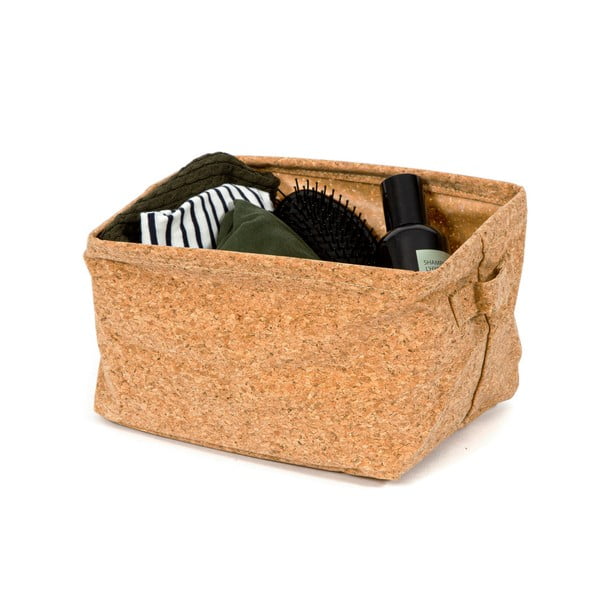 Košara za pohranu od pluta Compactor Cork Iron Frame Basket, 25 x 15 cm-image-1