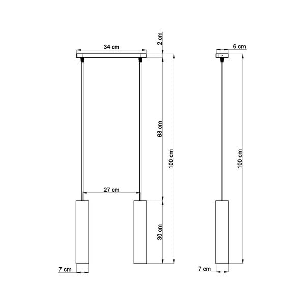 Betonska visilica Sollux Fadre, dužina 34 cm-image-3