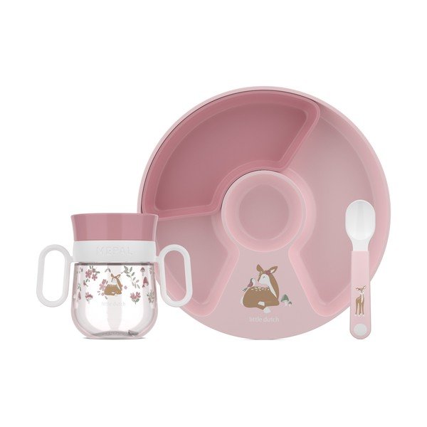 Plastičan dječji set posuđa 3 kom Fairy Garden – Mepal