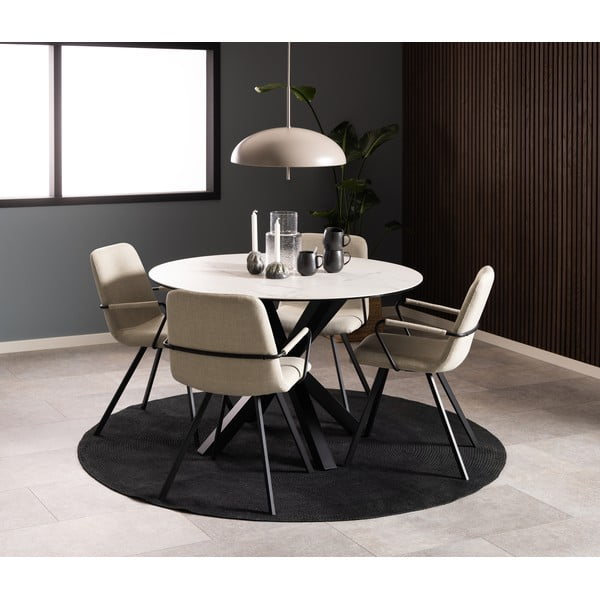 Krem blagovaonske stolice u setu 2 kom Selina – Actona-image-2