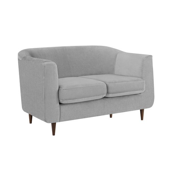 Siva sofa od baršuna Kooko Home Glam, 125 cm-image-4