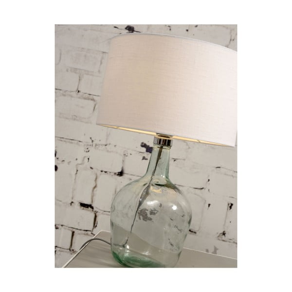 Stolna lampa s tamnosivim sjenilom i konstrukcijom od recikliranog stakla Good &amp; Mojo Murano, ⌀ 47 cm-image-4