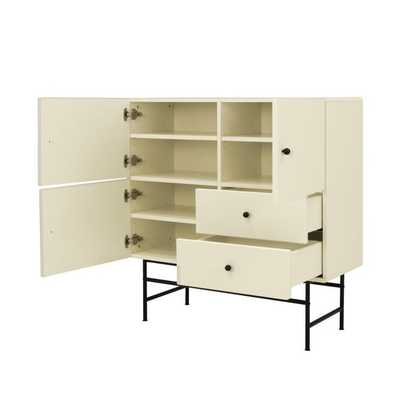 Bijela visoka komoda 107x107 cm Cocktail - Tenzo-image-2