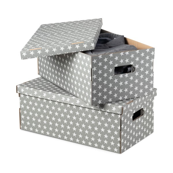 Kutija s poklopcem od kartona u setu od 2 kom - Compactor -image-3