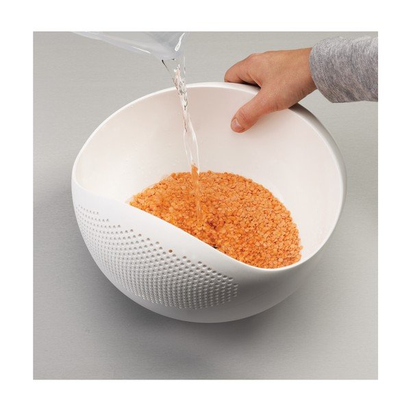 Bijela zdjela s cjedilom Joseph Joseph Prep &amp; Serve, dužina 29 cm-image-1