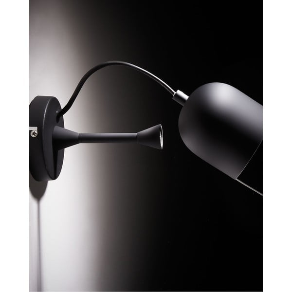 Crna zidna lampa Lucilla – Kave Home-image-2