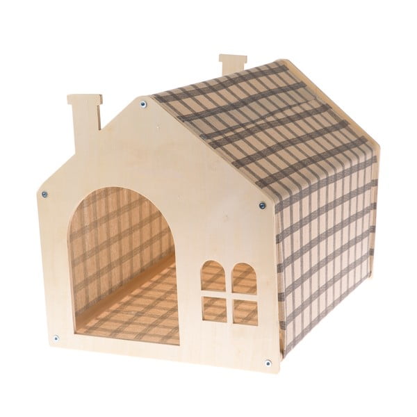 Pamučna mala kutija za mačke u prirodnoj boji 38x51.5 cm – Dakls