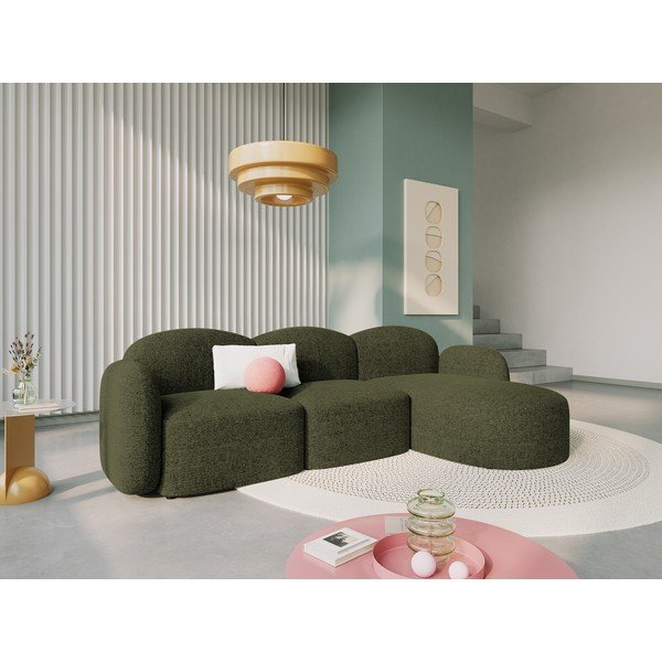 Zelena kutna garnitura (s desnim kutom) Blair – Micadoni Home-image-1