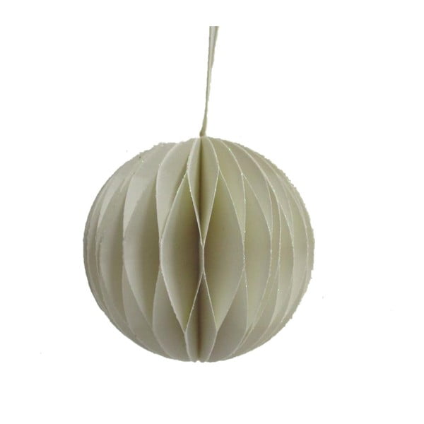 Svjetlosiva papirnata božićna dekoracija Only Natural, ø 7,5 cm