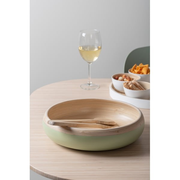 Svijetlo zelena posuda za posluživanje od bambusa ø 30 cm Puro – PT LIVING-image-1