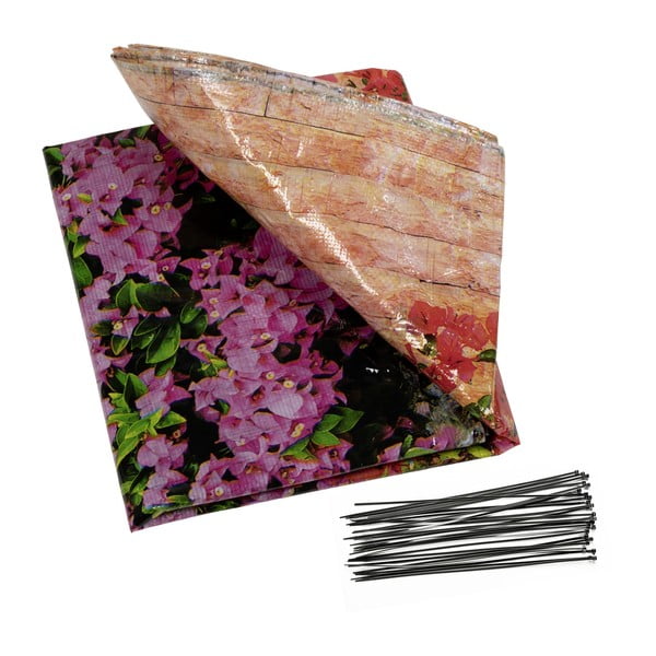 Plastičan balkonski zastor 500x85 cm Flowers – Maximex-image-3