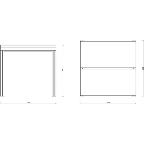 Metalni vrtni stol 80x80 cm Oto – noo.ma-image-4