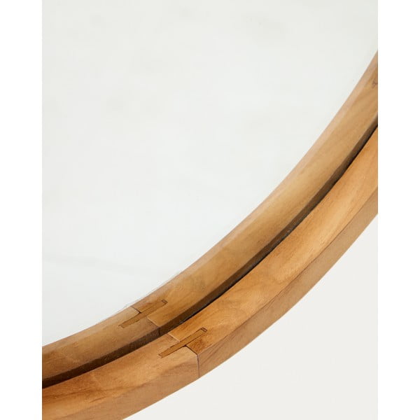 Zidno ogledalo s okvirom od masivnog drveta 45x95 cm Magda – Kave Home-image-2