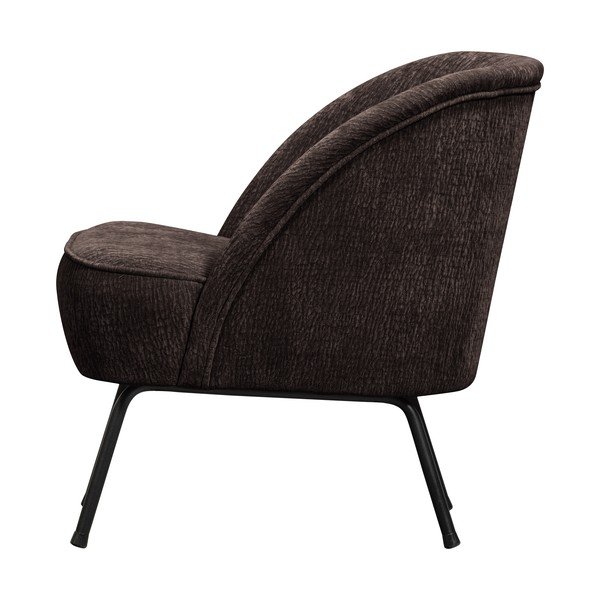 Tamno smeđa fotelja od šenila Vogue – WOOOD-image-2