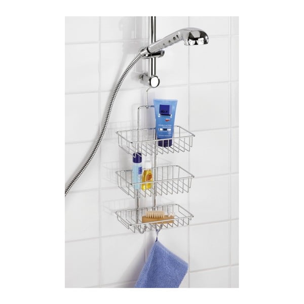 Zidna kupaonska viseća troetažna polica Wenko Nivala-image-2