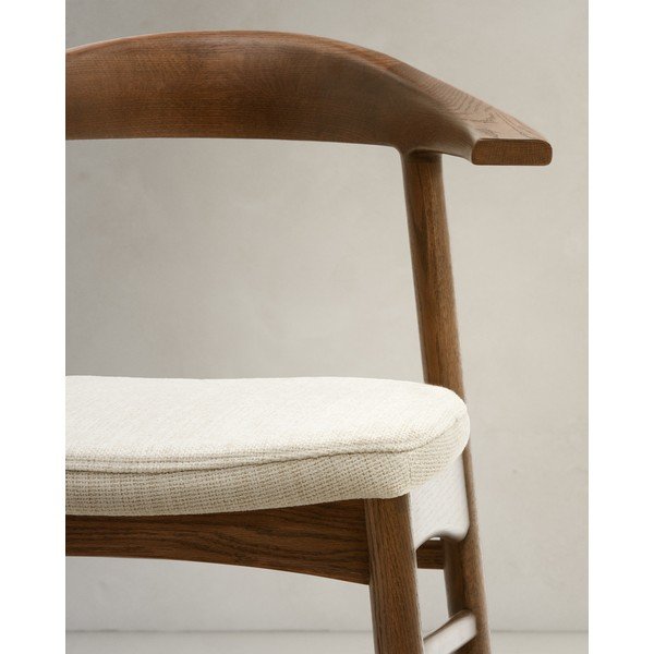 Smeđa/bež blagovaonska stolica Timons – Kave Home-image-4