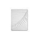 Bijela flanelska plahta s gumom 90x200 cm – Good Morning