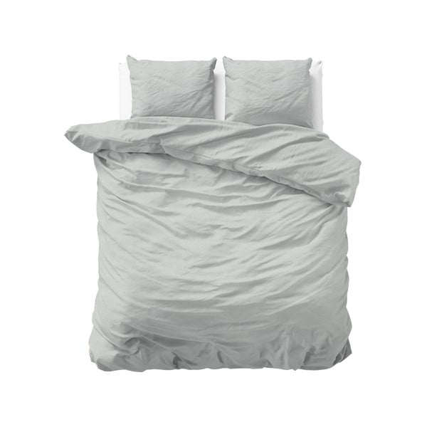 Siva flanel posteljina Sleeptime Jason, 200 x 200 cm