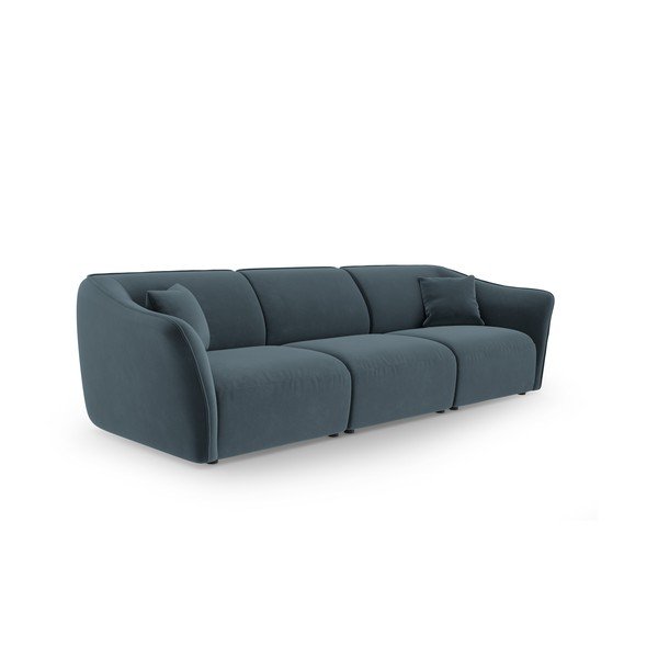 Plava baršunasta sofa 292 cm Tokyo – Cosmopolitan Design-image-2
