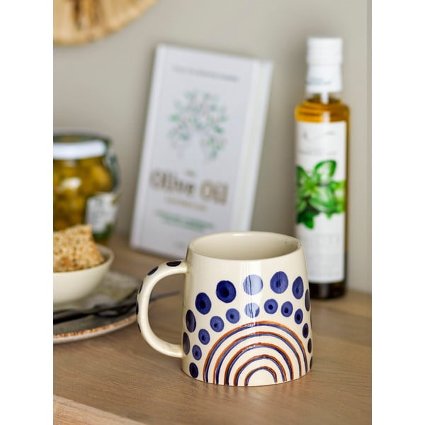 Tamno plava/bež šalica od kamenine 515 ml Shama – Bloomingville-image-1