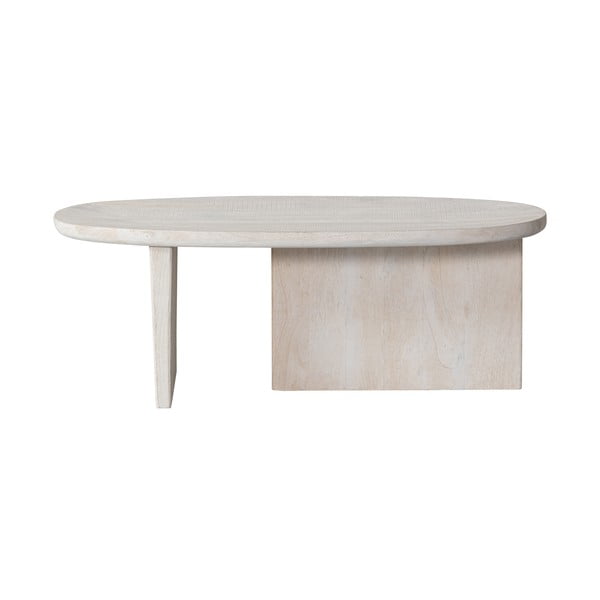 Stolić za kavu od masivnog manga u prirodnoj boji 110x60 cm Seam – WOOOD-image-2