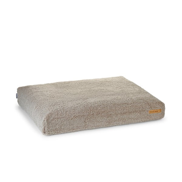 Bež krevet za pse od boucle tkanine 120x90 cm Senso Greige L – MiaCara