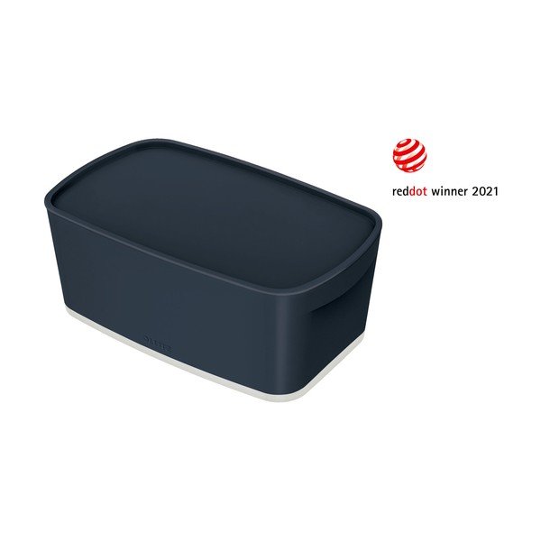 Siva kutija za skladištenje s poklopcem Leitz, volumen 5 l-image-2