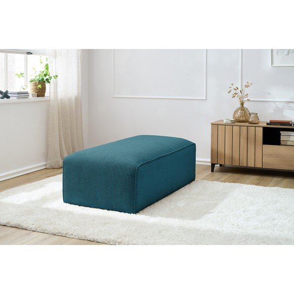Tamno plavi modularni tabure od samta Megeve – Bobochic Paris-image-4