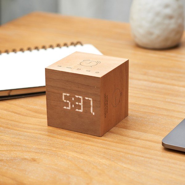 Digitalna budilica Cube Plus – Gingko-image-1