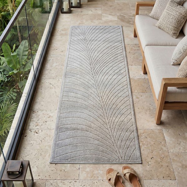 Unutarnja i vanjska staza u srebrnoj boji 80x250 cm Nova 1204 – Ayyildiz Carpets-image-1