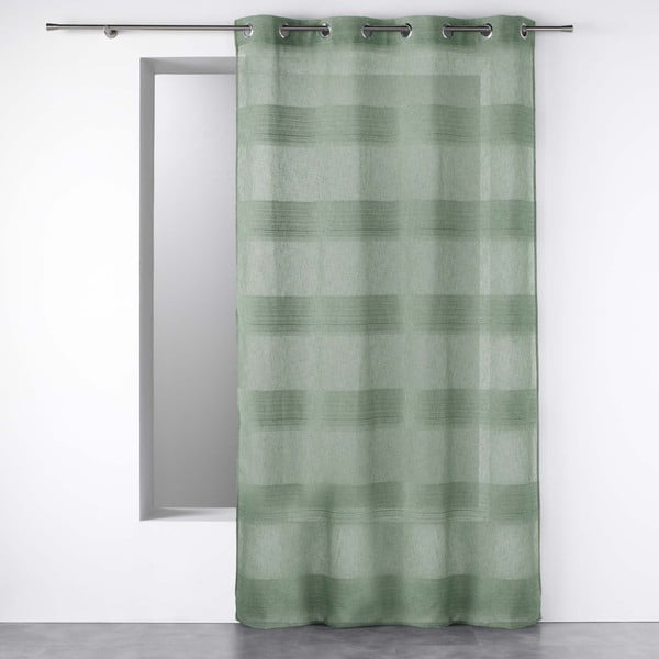 Zelena prozirna zavjesa 140x280 cm Terraza – douceur d'intérieur