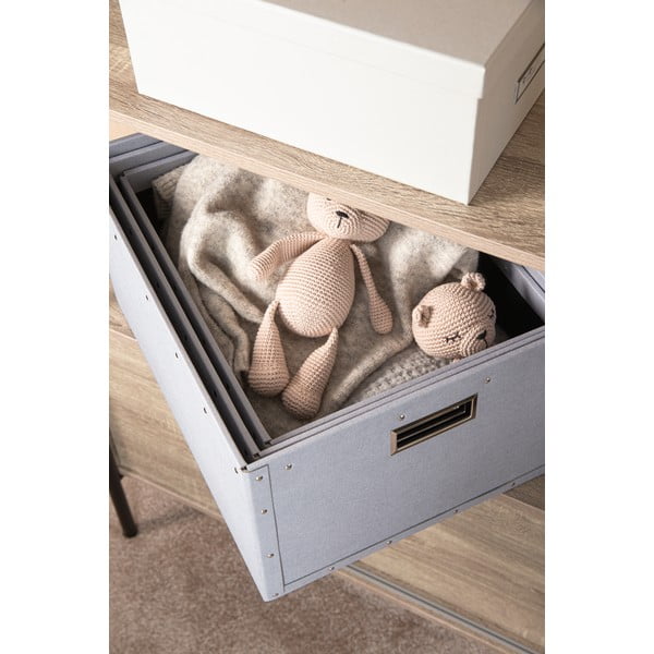 Svijetlo sive kartonske kutije za pohranu u setu  3 kom Ture – Bigso Box of Sweden-image-3