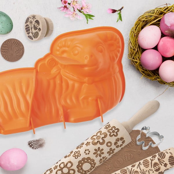 Silikonski kalup za pečenje za kolač u obliku janjeta 17x31 cm – Orion-image-1