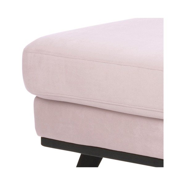 Puder roza baršunasta sofa Actona Norwich, lijevi kut-image-1