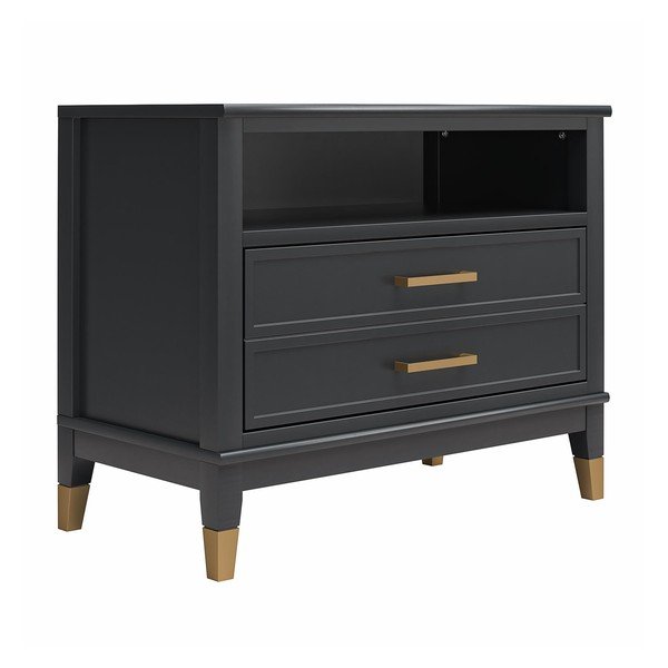 Crni noćni ormarić Westerleigh – CosmoLiving by Cosmopolitan-image-2